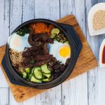 Bibimbap opskrift - Før den bliver blandet