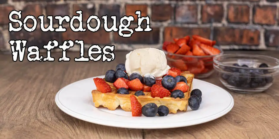 sourdough waffles recipe