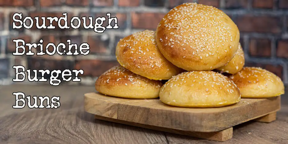 Sourdough brioche burger buns recipe